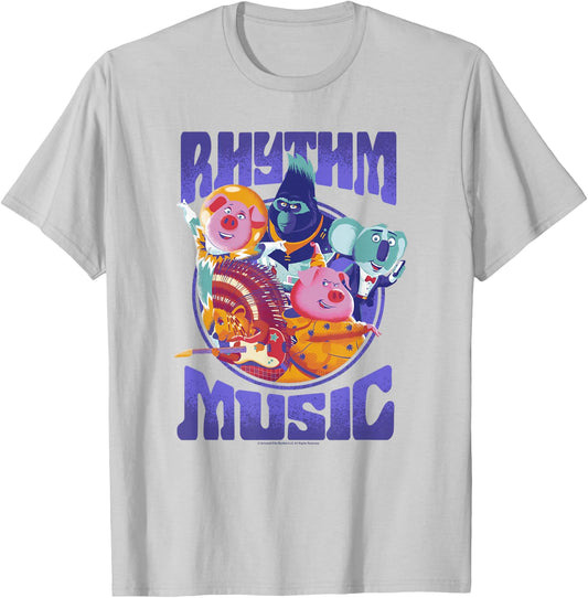 Sing 2 Rhythm And Music Group Poster T-Shirt - T-Shirt | Ash