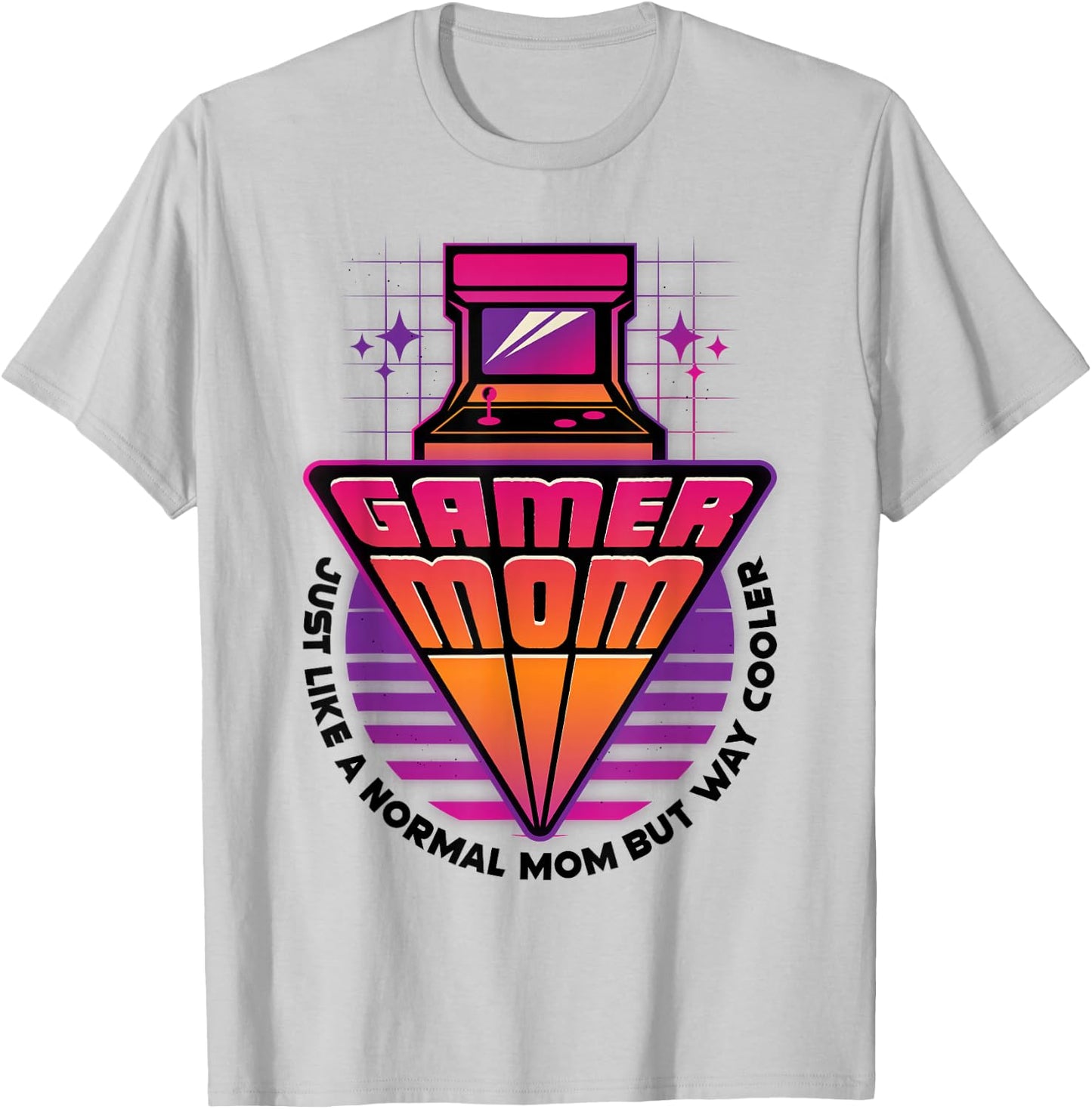 Gamer Mom Mother's Day Arcade Video Game Gaming Mommy Mama T-Shirt - T-Shirt | Ash