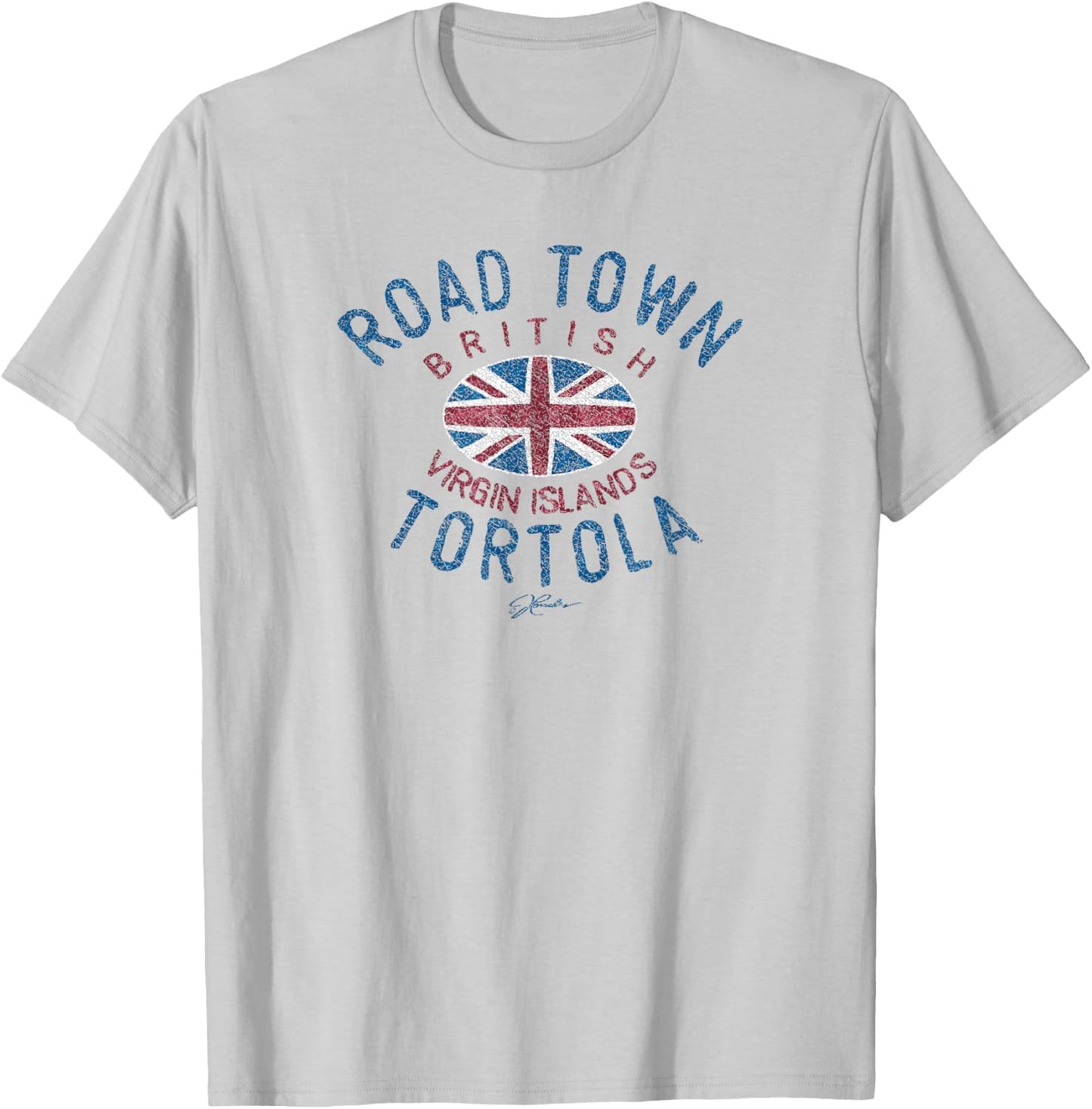 JCombs: Road Town, Tortola, BVI T-Shirt - T-Shirt | Ash
