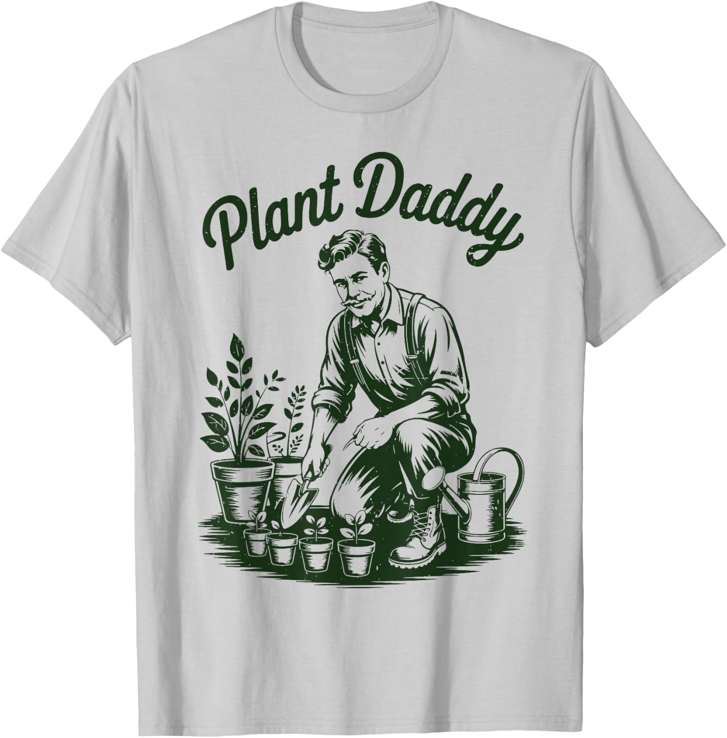 Garden Dad Father Day Gift Plant Daddy Papa Husband Gardener T-Shirt - T-Shirt | Ash