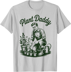 Garden Dad Father Day Gift Plant Daddy Papa Husband Gardener T-Shirt - T-Shirt | Ash