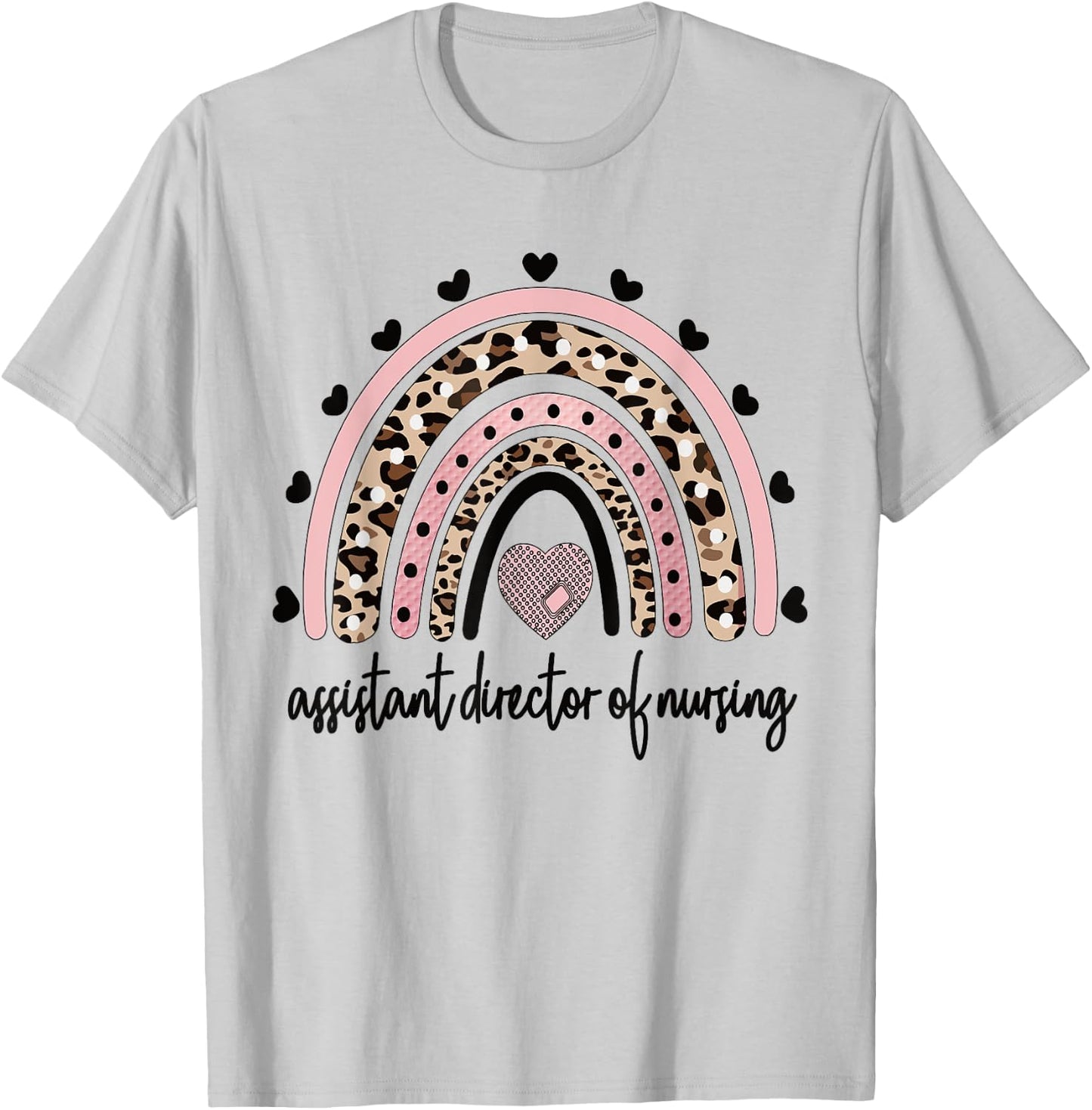 Nursing Assistant Director Of Nursing Rainbow T-Shirt - T-Shirt | Ash