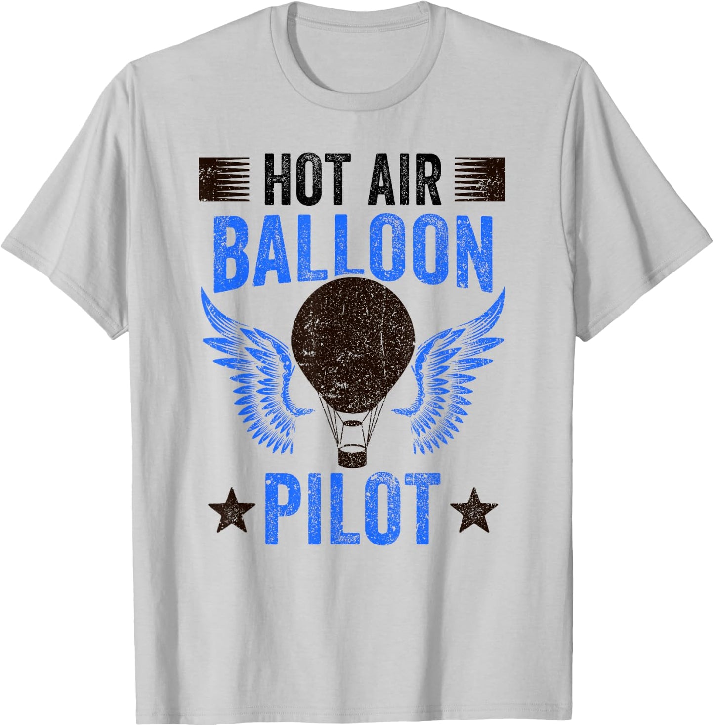 Hot Air Balloon Pilot Ballooning Team T-Shirt - T-Shirt | Ash