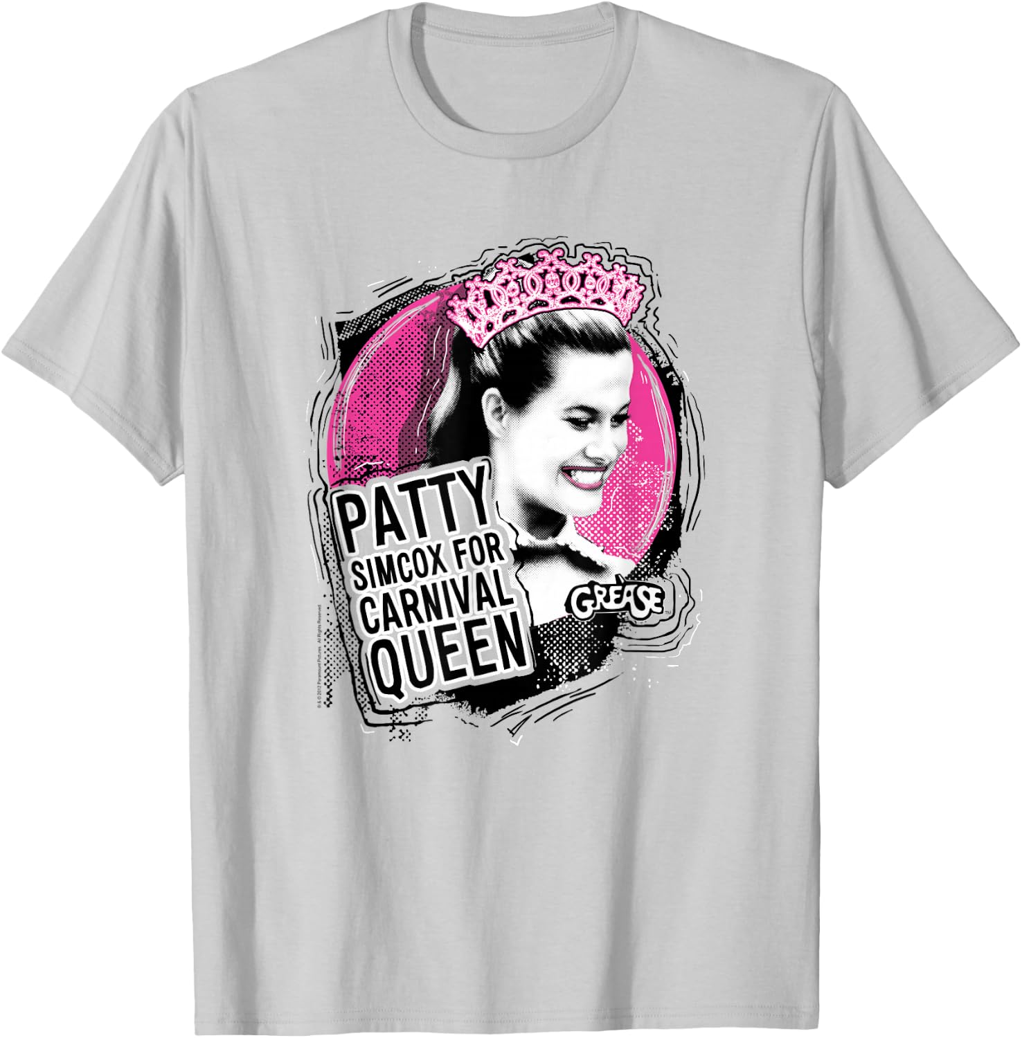 Grease Carnival Queen Patty Simcox T-Shirt - T-Shirt | Ash