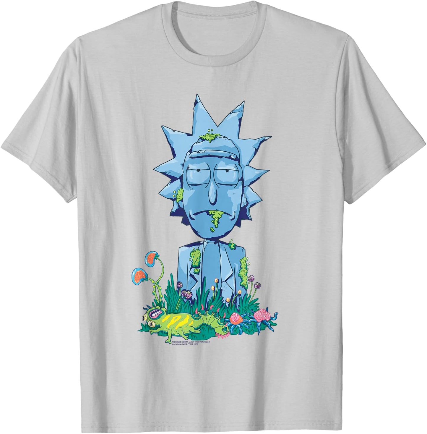 Rick and Morty Rick Icon T-Shirt - T-Shirt | Ash