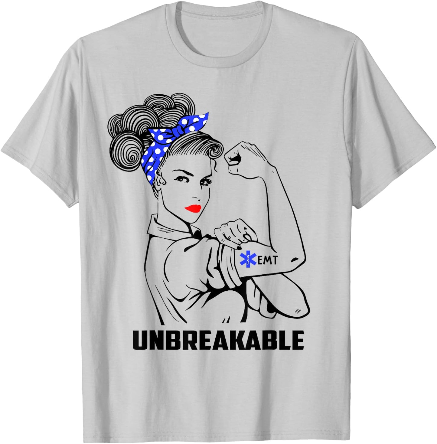 EMT Unbreakable Emergency Medical Technician EMT Gift T-Shirt - T-Shirt | Ash