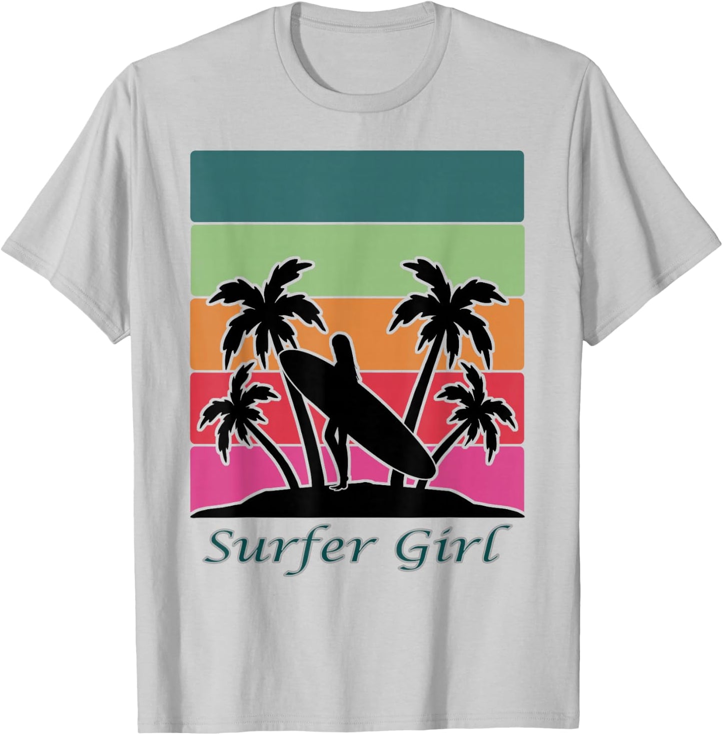 Surfer Girl, Girls Surfing T-Shirt - T-Shirt | Ash