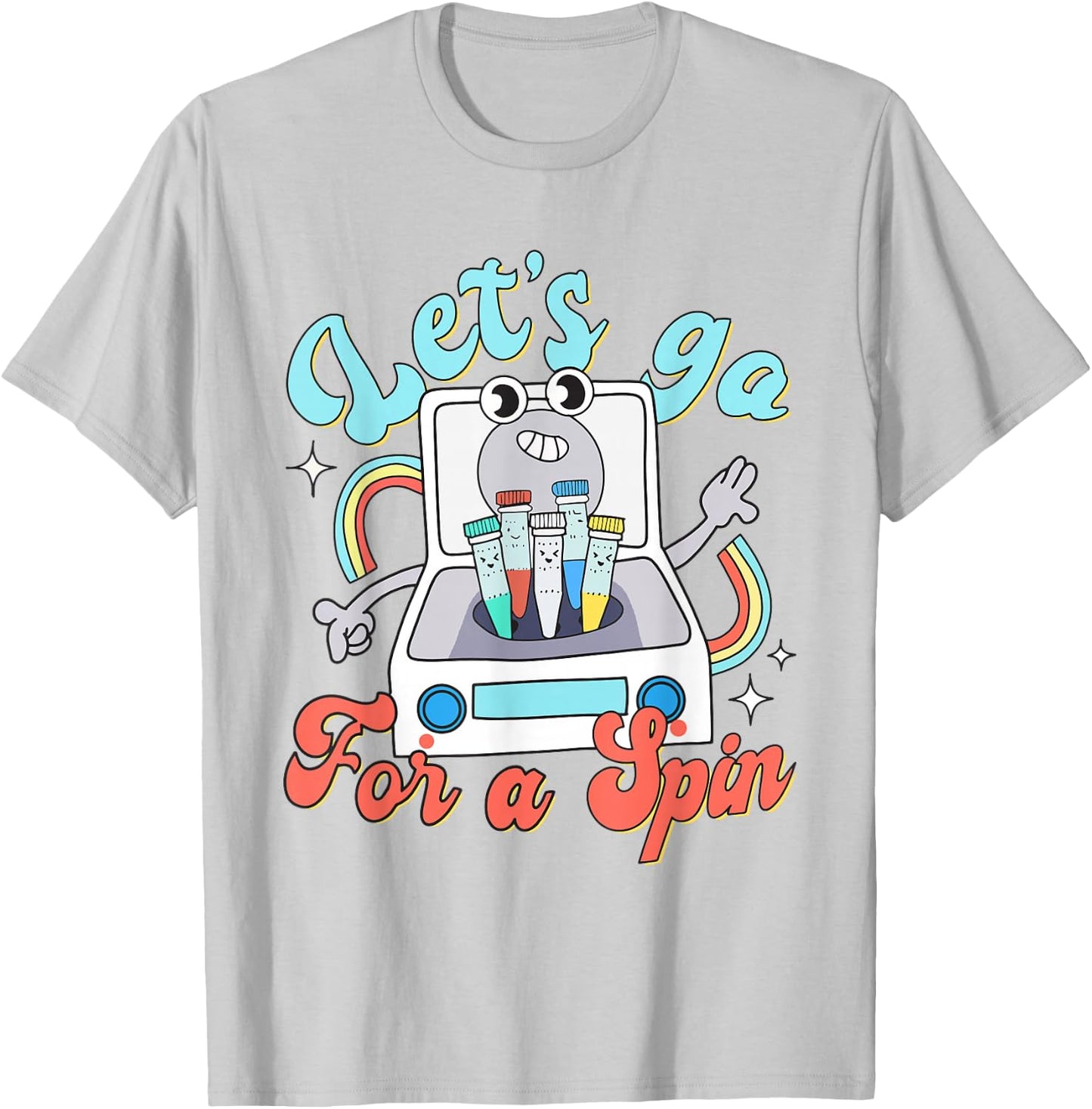 Retro Lab Scientist Centrifuge Acrylic MLS Medical Lab Week T-Shirt - T-Shirt | Ash