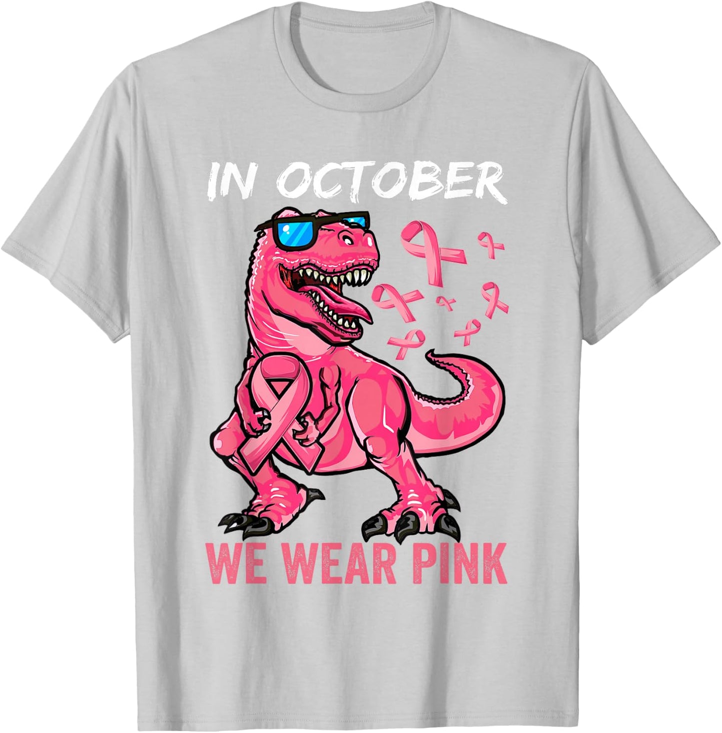 Breast Cancer Shirt for Boys, Breast Cancer Shirts for Kids T-Shirt - T-Shirt | Ash