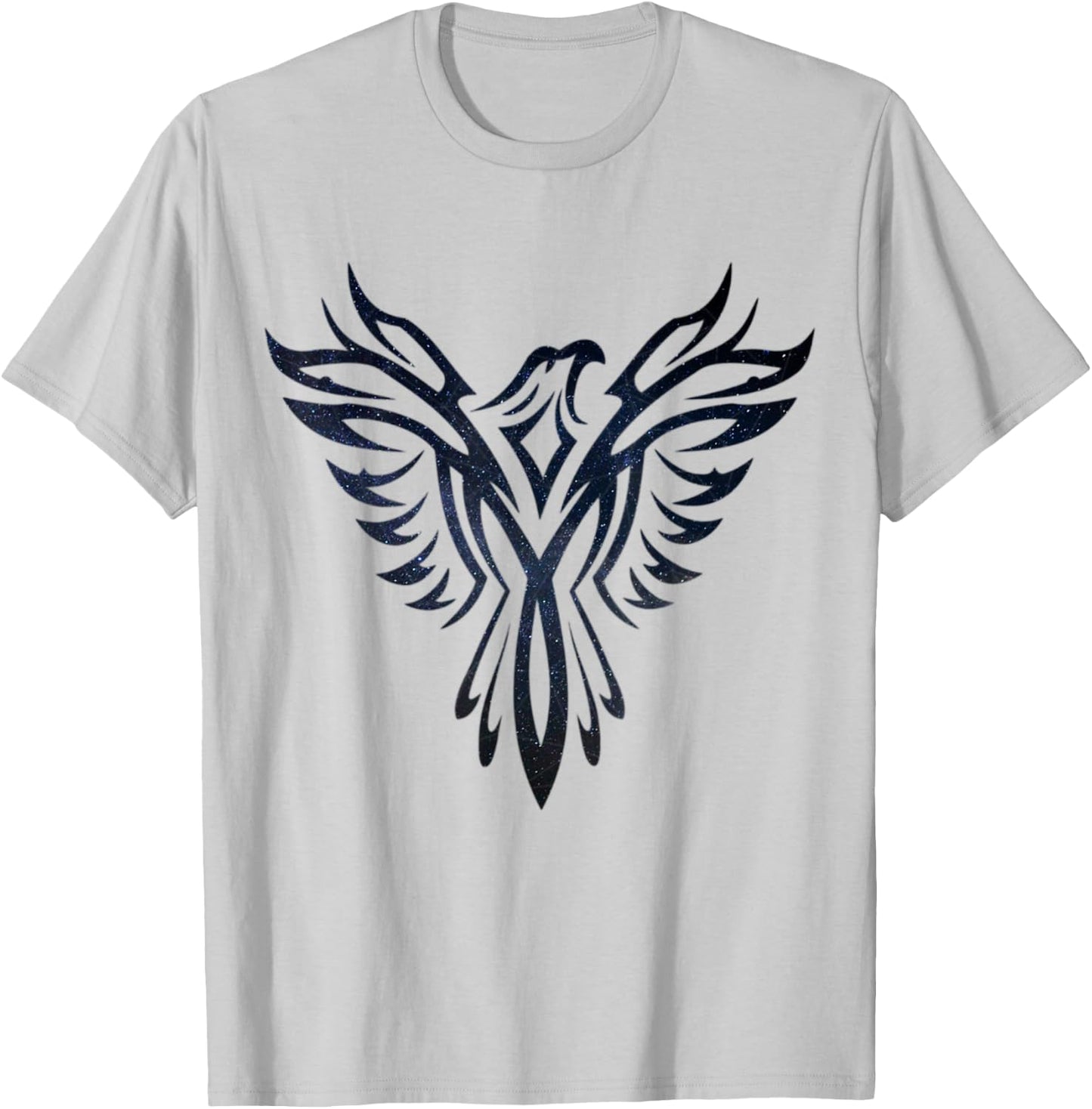 Night Sky Stars Phoenix Mythical Bird Rising Born Again T-Shirt - T-Shirt | Ash