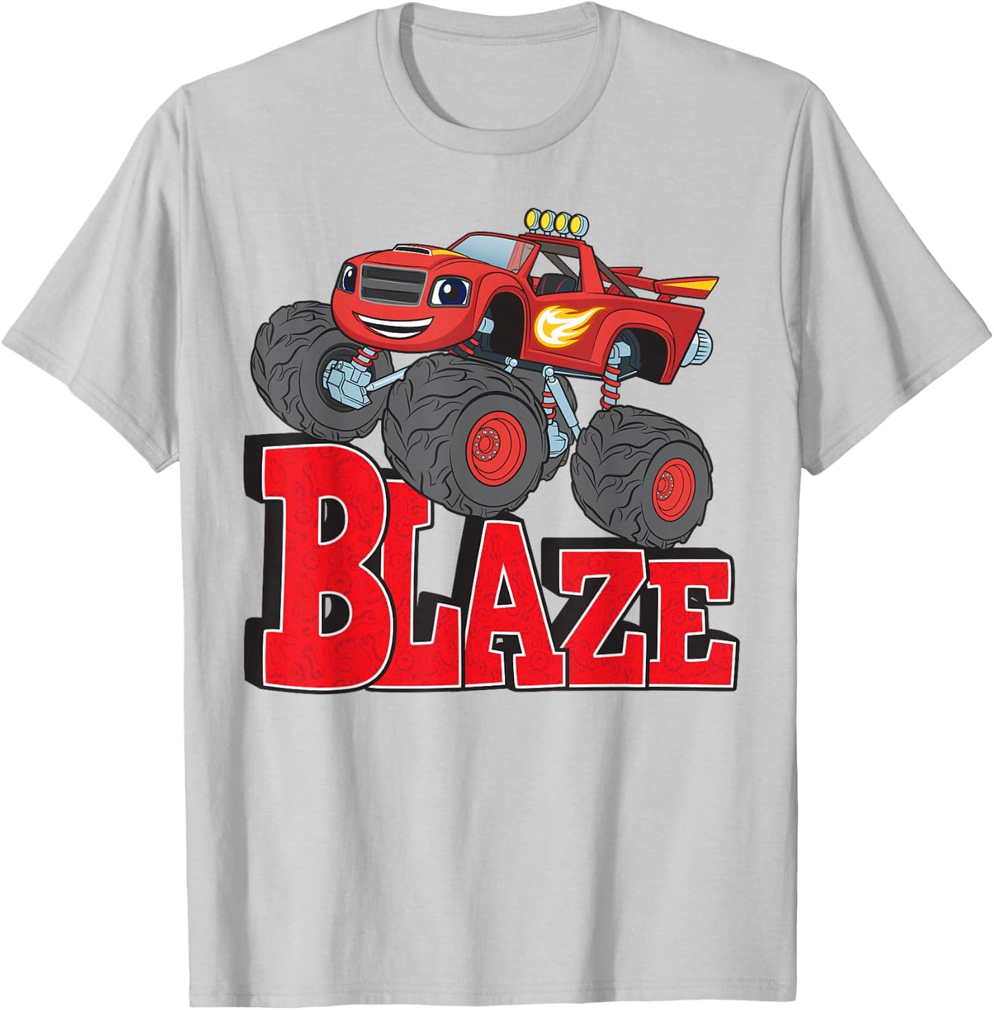 Blaze & The Monster Machines Smiling Truck T-Shirt - T-Shirt | Ash