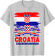 Hrvatska Croatian Flag Outfit Idea for Kids & Croatia Flag T-Shirt - T-Shirt | Ash