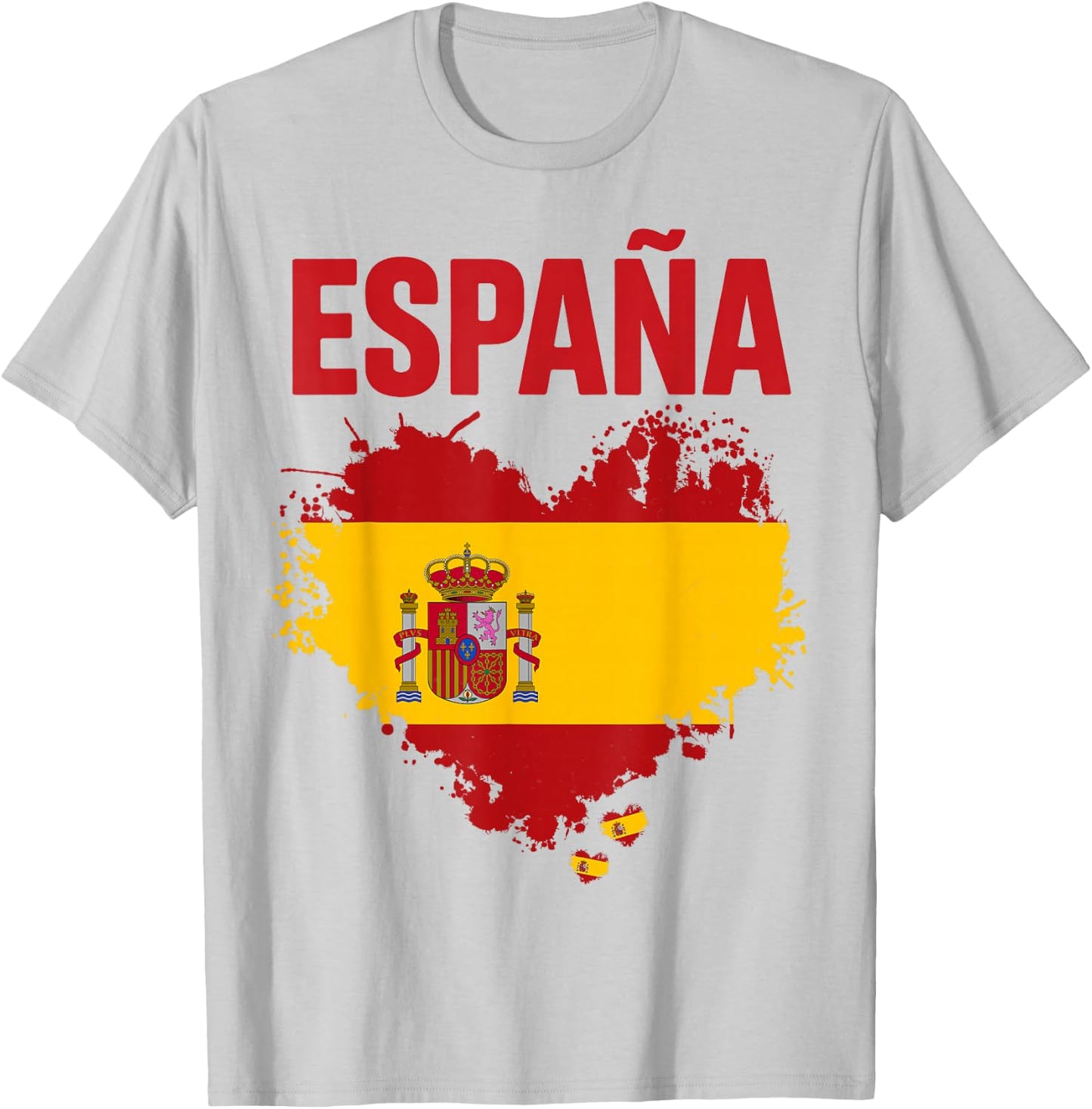 Spanish Flag Idea for Kids España Bandera española Spain T-Shirt - T-Shirt | Ash