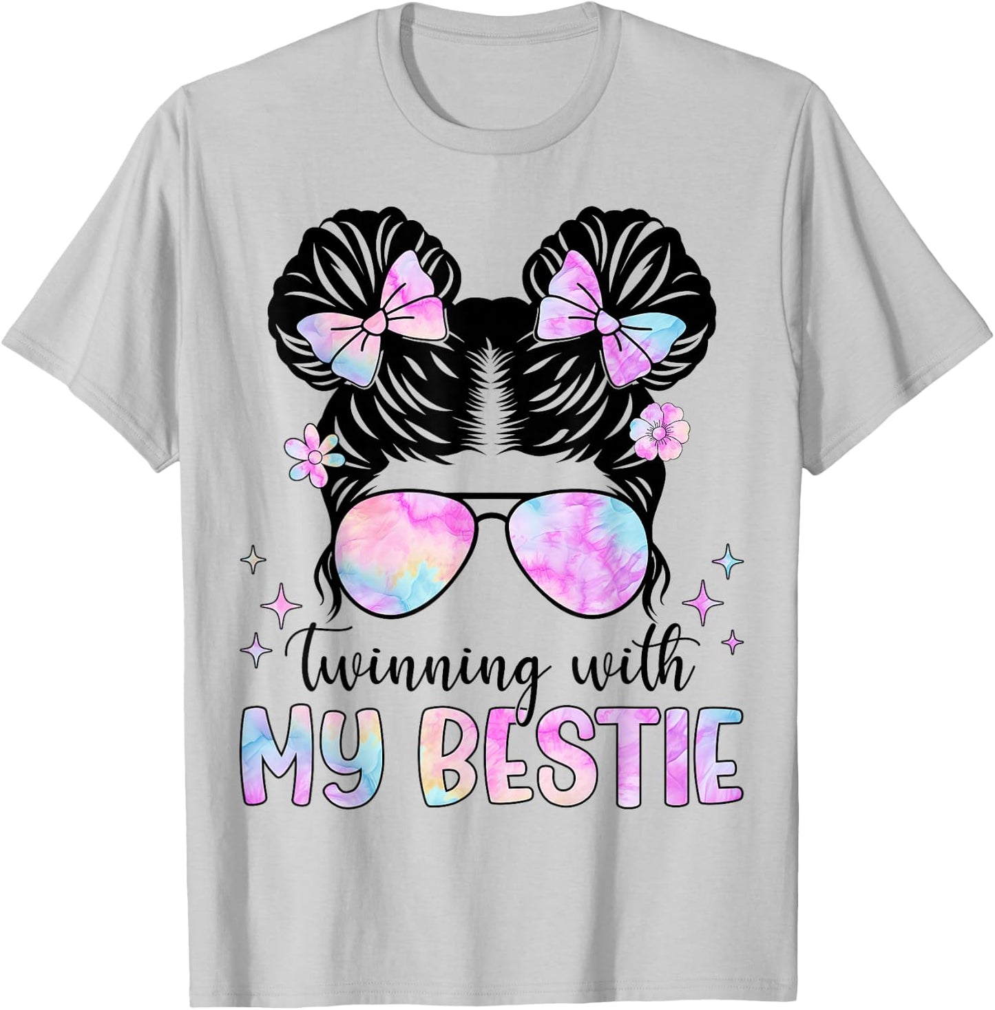 Twinning with My Bestie Spirit Week Girls T-Shirt - T-Shirt | Ash