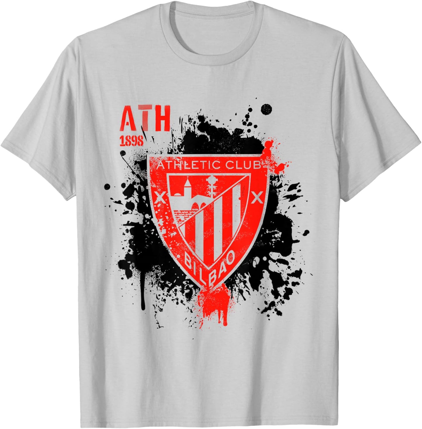 Athletic Club | 1898 Shield | Official Product | Bilbao T-Shirt - T-Shirt | Ash