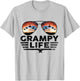 Pilot Grampy Shirt, Cool Grampy Pilot Sunglasses T-Shirt - T-Shirt | Ash