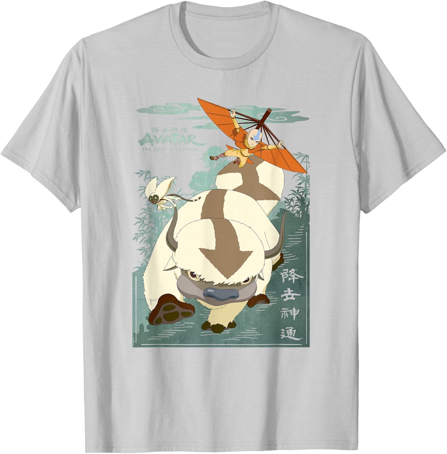 Avatar: The Last Airbender Appa Momo & Aang in Flight Small T-Shirt - T-Shirt | Ash
