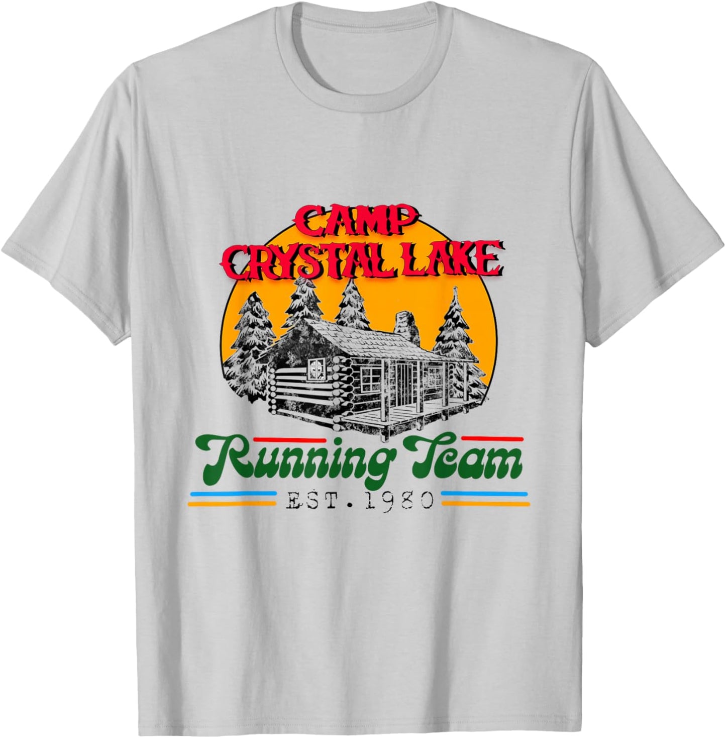 Crystal Lake Running Team T-Shirt - T-Shirt | Ash