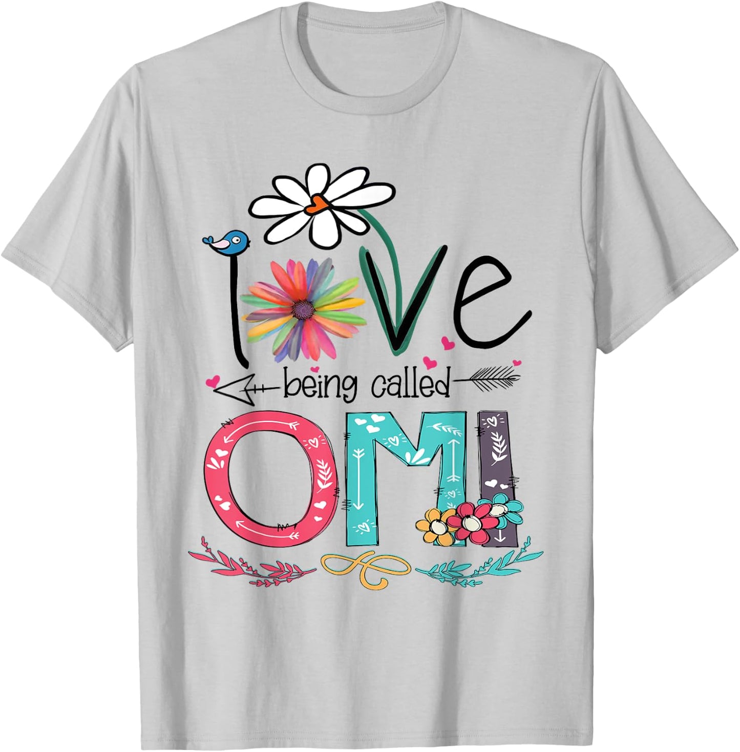 I Love Being Called Omi Sunflower Shirt T-Shirt - T-Shirt | Ash