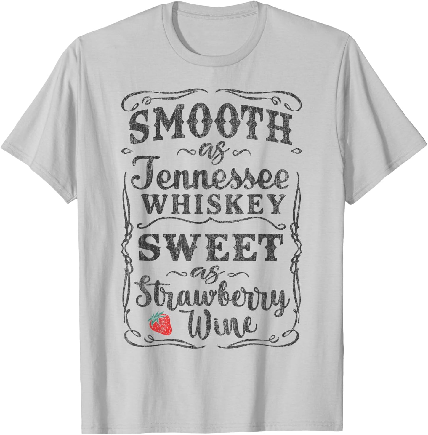 Smooth as Tennessee Whiskey Funny Humour Vacation T-Shirt - T-Shirt | Ash