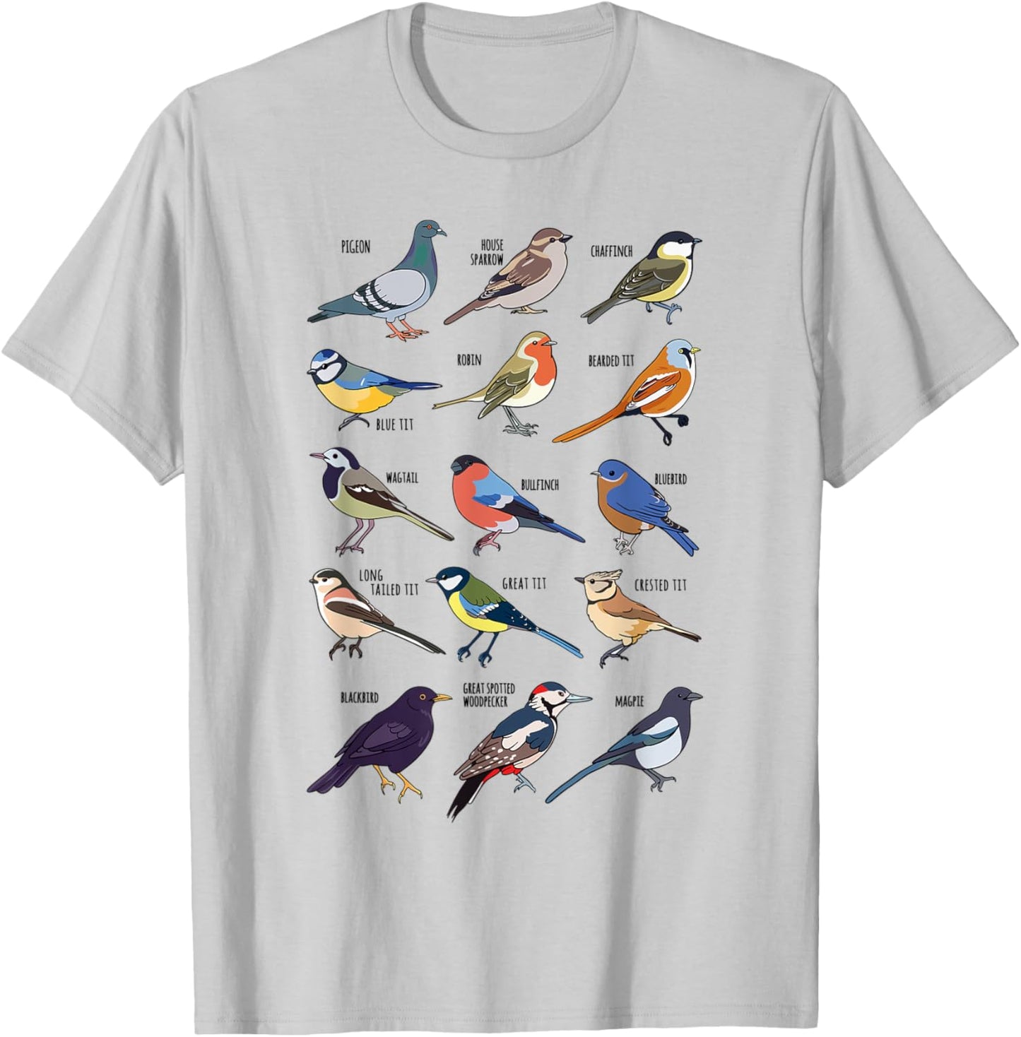 Wildlife Birds Gift Bird watching Birder T-Shirt - T-Shirt | Ash