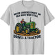 Never Underestimate an Old Man Who Still Drives A Tractor T-Shirt - T-Shirt | Ash