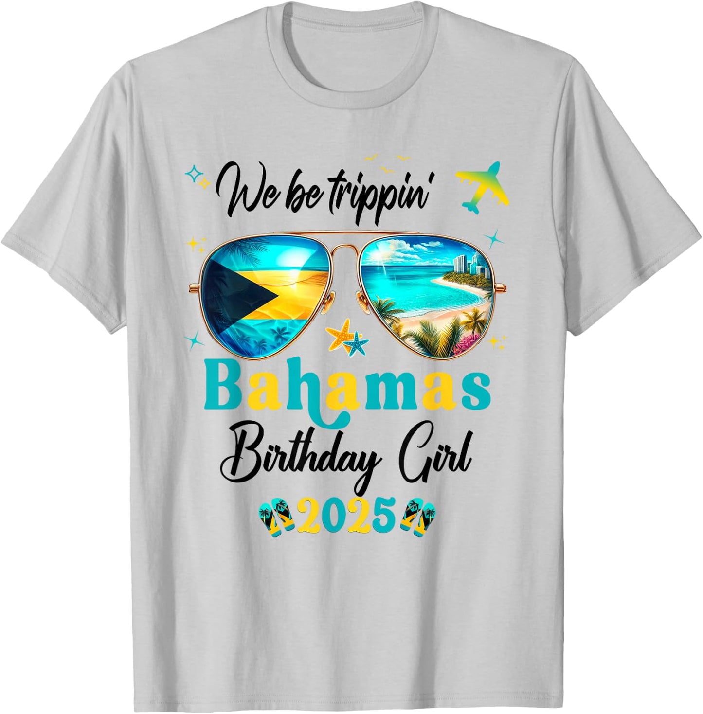Nassau Bahamas Family Vacay Birthday Girl Crew Group T-Shirt - T-Shirt | Ash