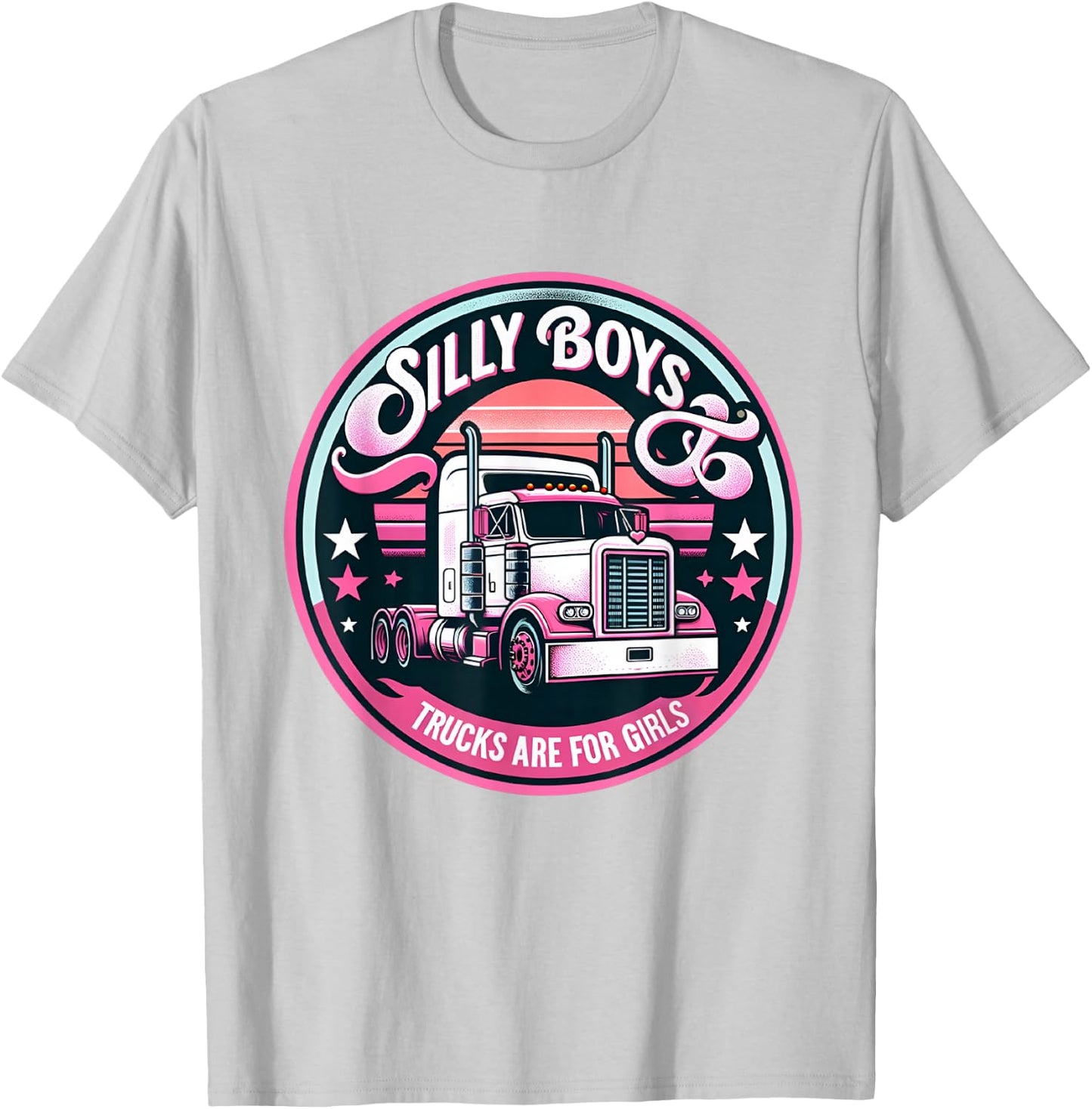 Female truck driver trucks are for girls trucker girl Women T-Shirt - T-Shirt | Ash