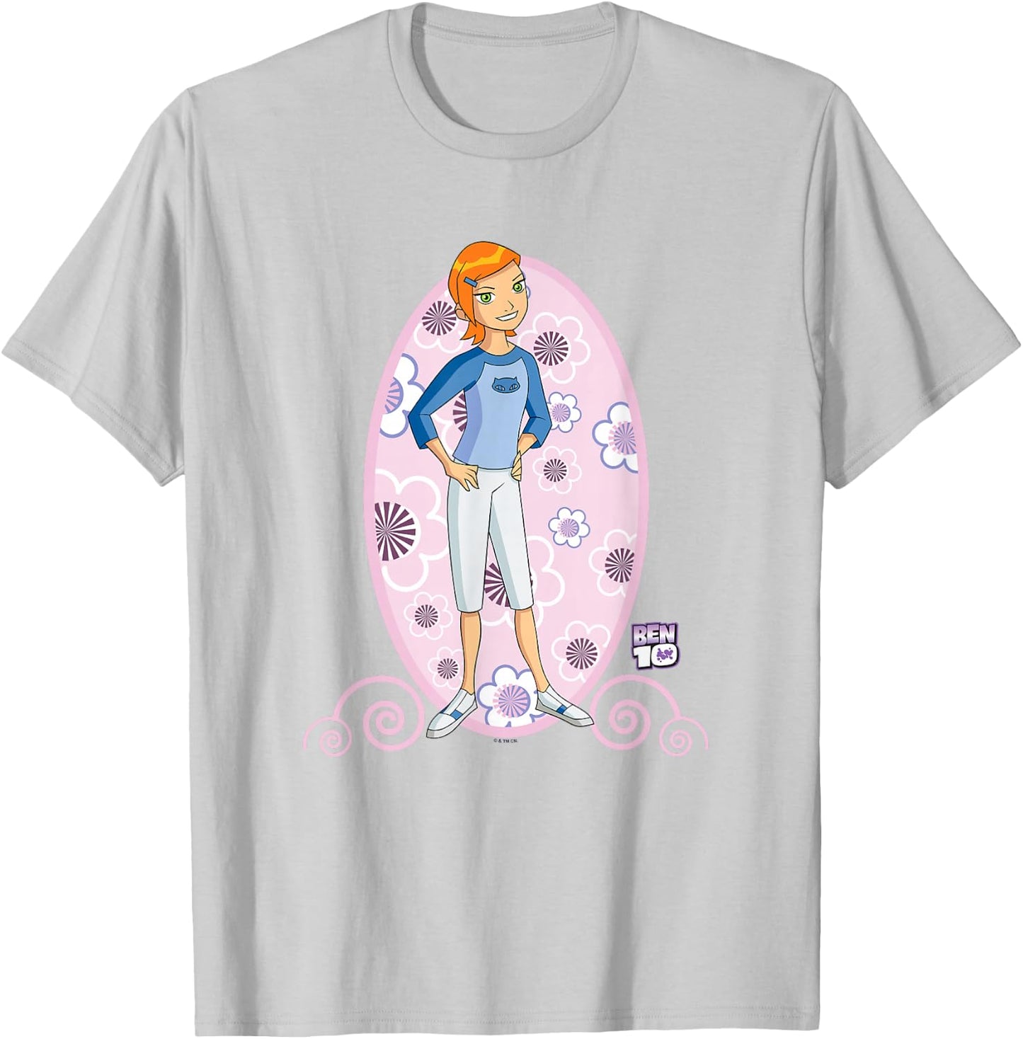 Ben 10: Alien Force Kid Gwen Tennyson Full Body Portrait T-Shirt - T-Shirt | Ash