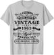 62nd Birthday Gift Legends Born 1963 62 Yrs Old Vintage T-Shirt - T-Shirt | Ash