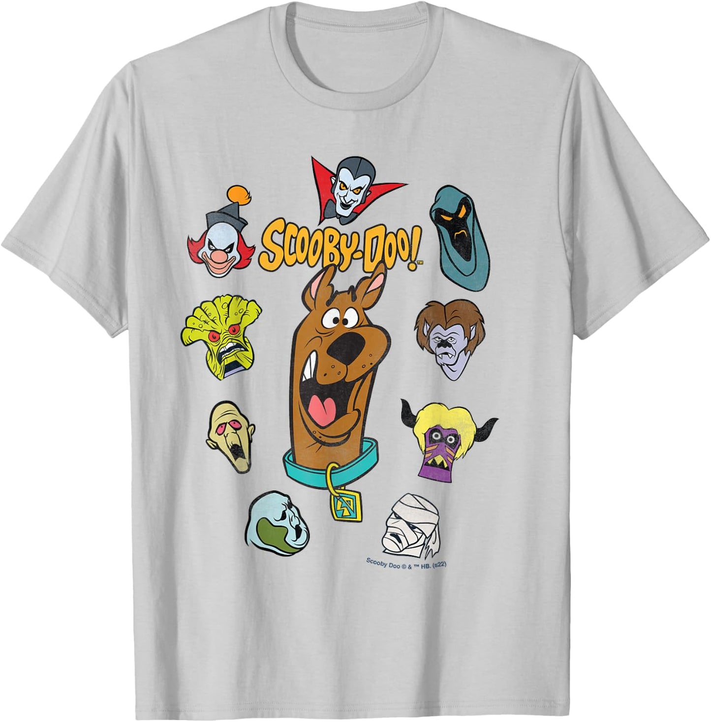 Scooby Doo Floating Heads T-Shirt - T-Shirt | Ash