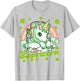 Lepricorn Rainbow St Patricks Day Unicorn Girls Kids Teacher T-Shirt - T-Shirt | Ash
