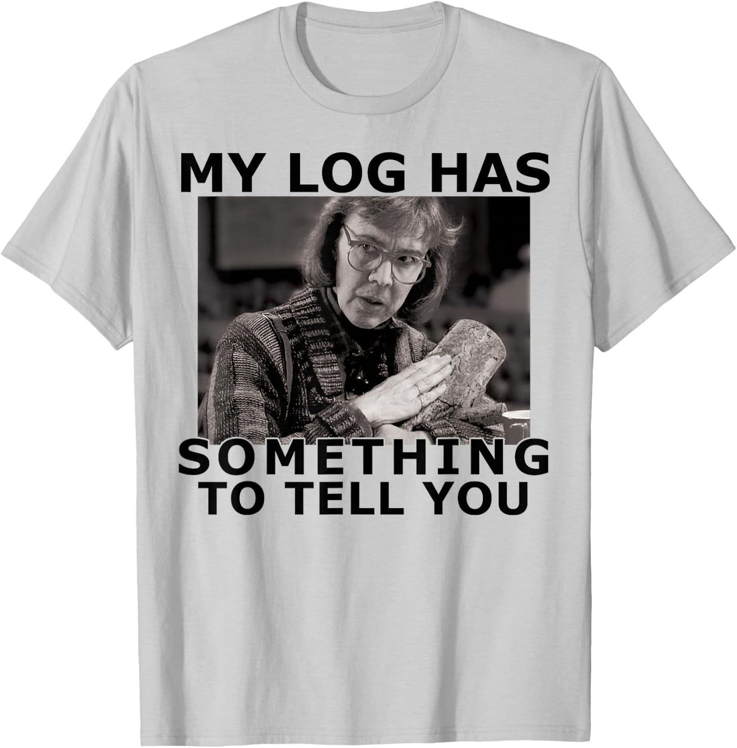 Twin Peaks My Log Has Something To Tell You Graphic T-Shirt - T-Shirt | Ash