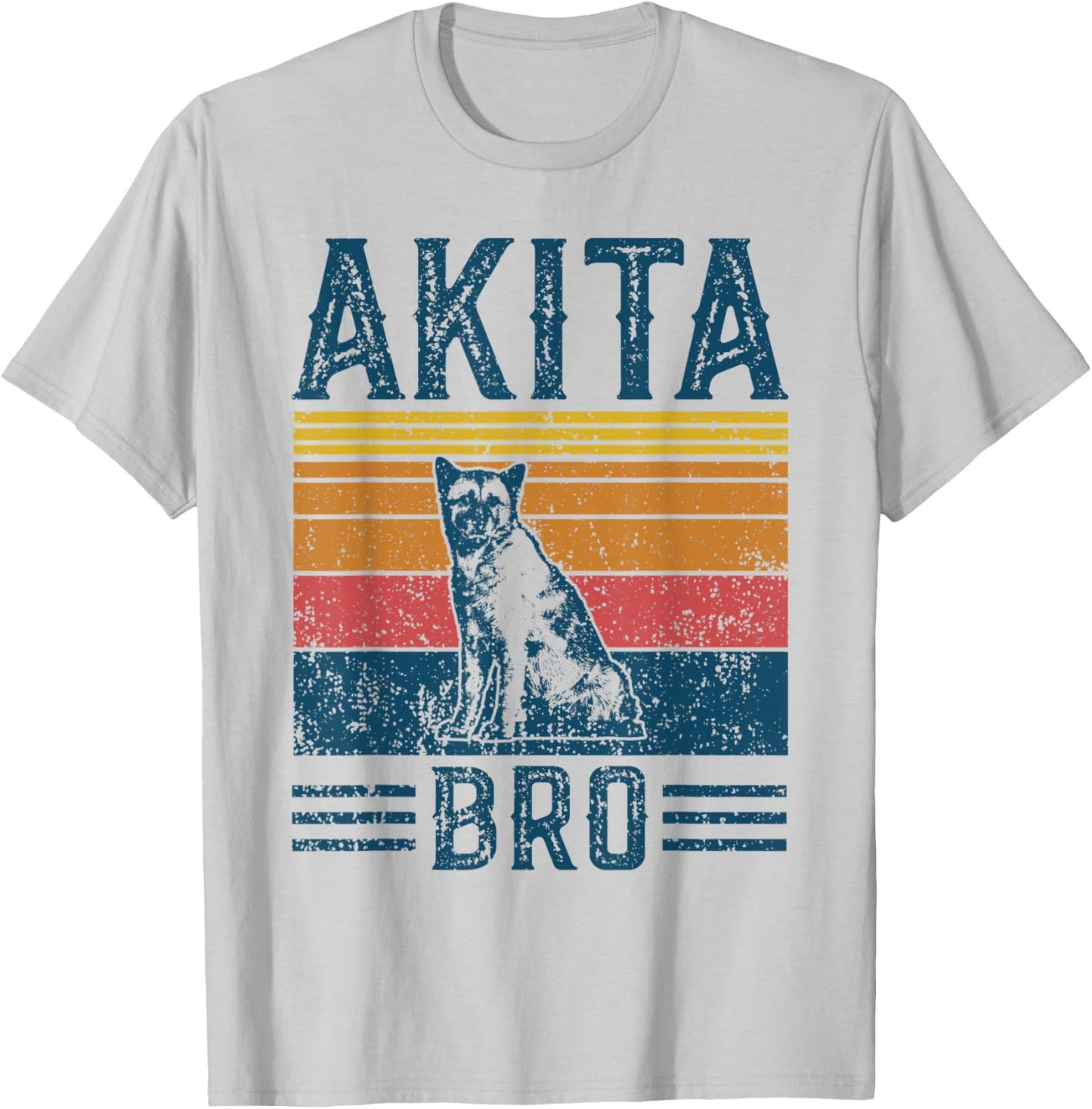 Dog Akita Bro - Vintage Akita Bro Women Kids T-Shirt - T-Shirt | Ash