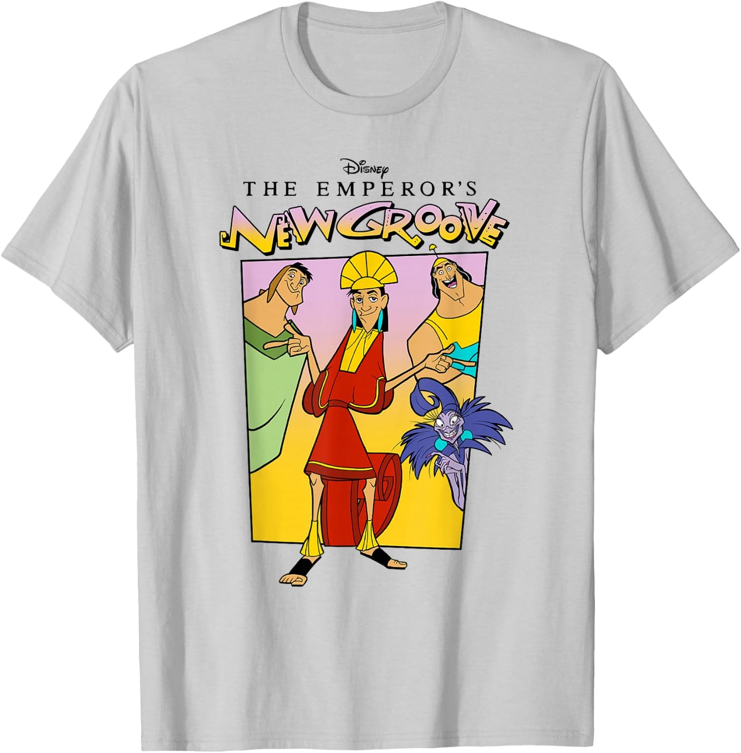 Disney The Emperor's New Groove Group Shot Poster T-Shirt - T-Shirt | Ash