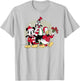 Disney - Mickey Mouse Donald Duck Goofy Christmas Group T-Shirt - T-Shirt | Ash