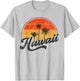 Hawaii Retro Vintage Sunset T-Shirt - T-Shirt | Ash