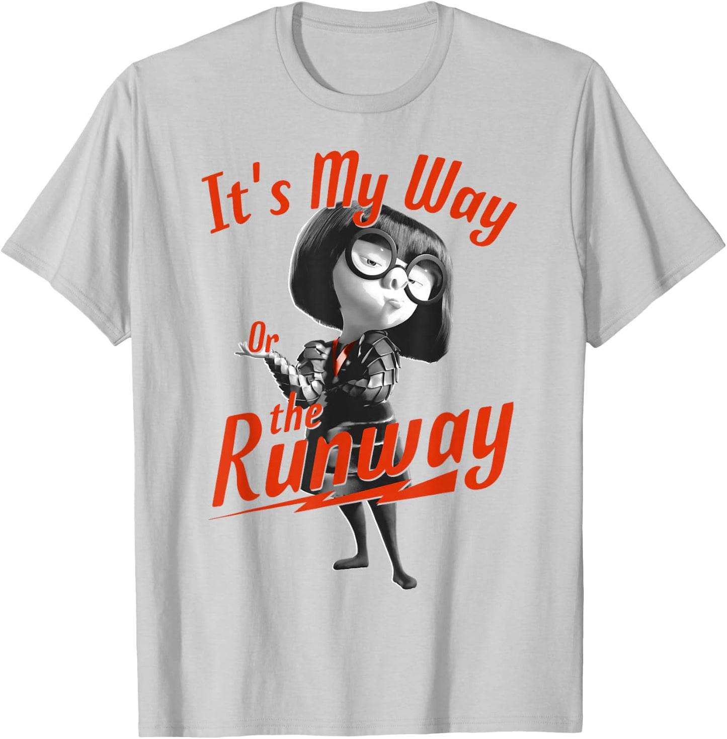 Disney Pixar Incredibles 2 Edna Runway Graphic T-Shirt - T-Shirt | Ash