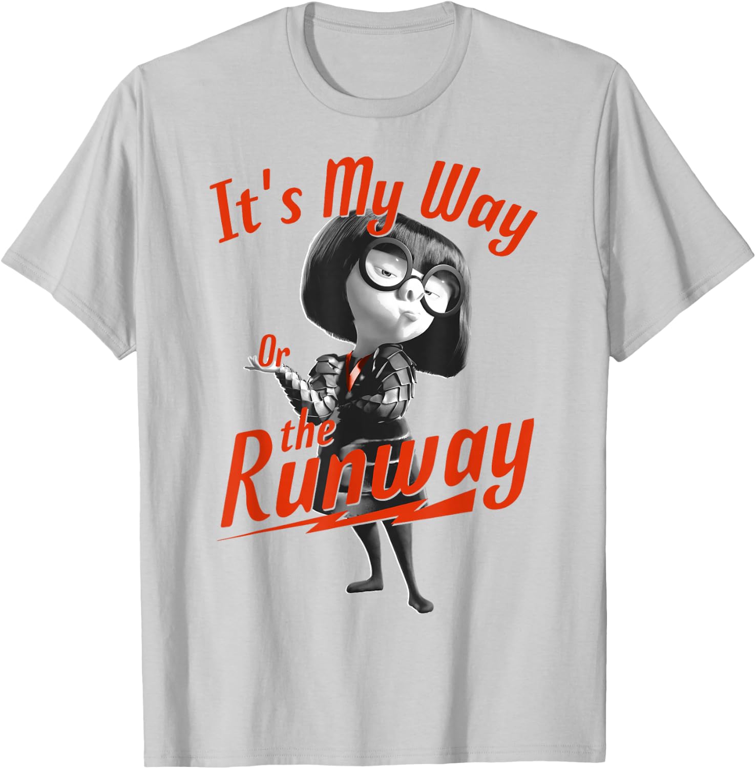 Disney Pixar Incredibles 2 Edna Runway Graphic T-Shirt - T-Shirt | Ash