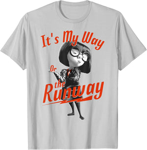 Disney Pixar Incredibles 2 Edna Runway Graphic T-Shirt - T-Shirt | Ash
