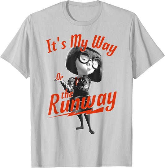 Disney Pixar Incredibles 2 Edna Runway Graphic T-Shirt - T-Shirt | Ash