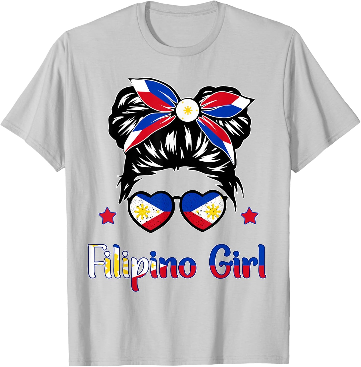 Toddler Filipino Filipina Girl Kid Men Philippine Flag T-Shirt - T-Shirt | Ash