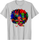 Black Queen Afro Beauty Melanin Black History Pride Art T-Shirt - T-Shirt | Ash