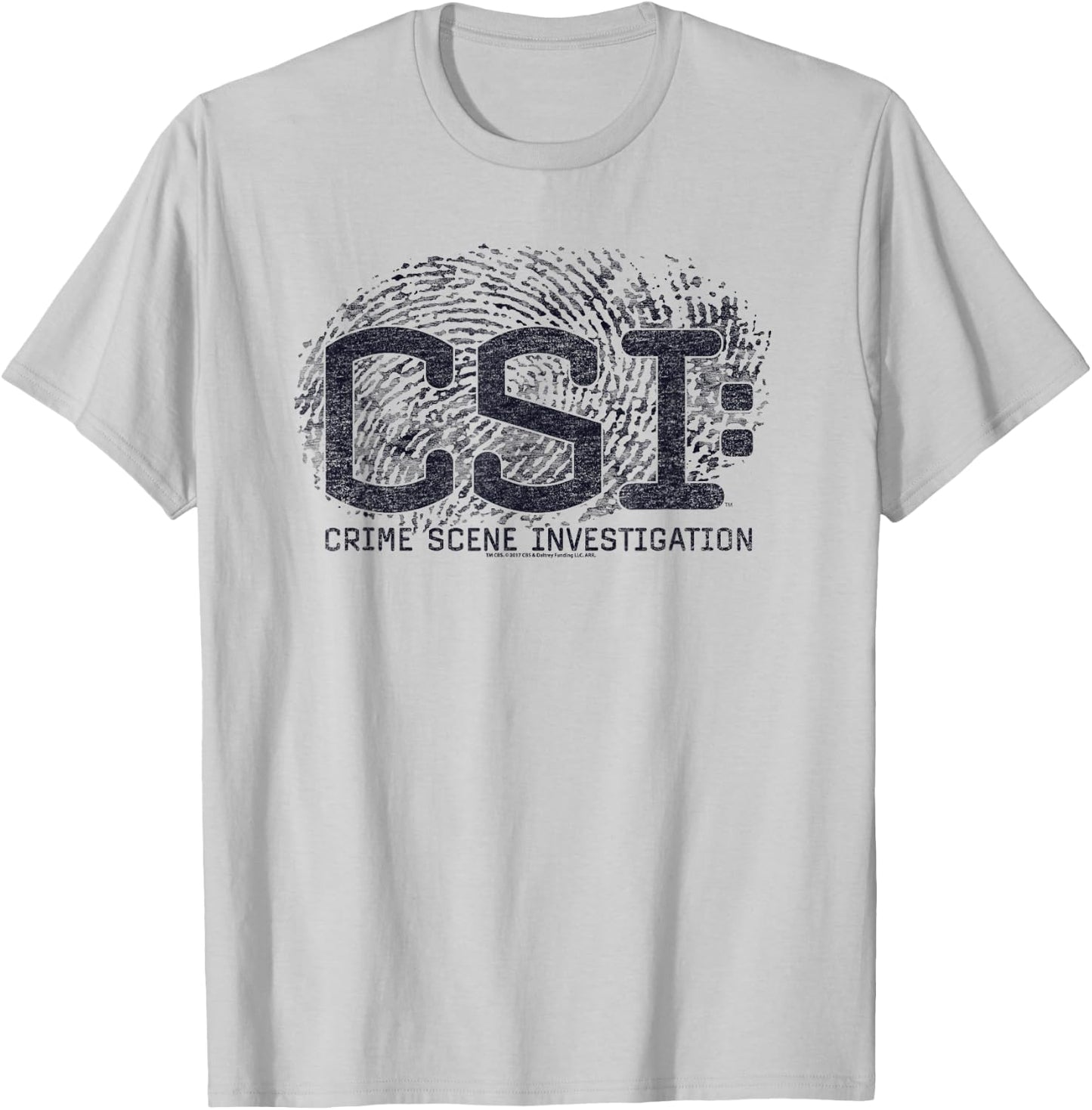 CSI Distressed Logo T-Shirt - T-Shirt | Ash
