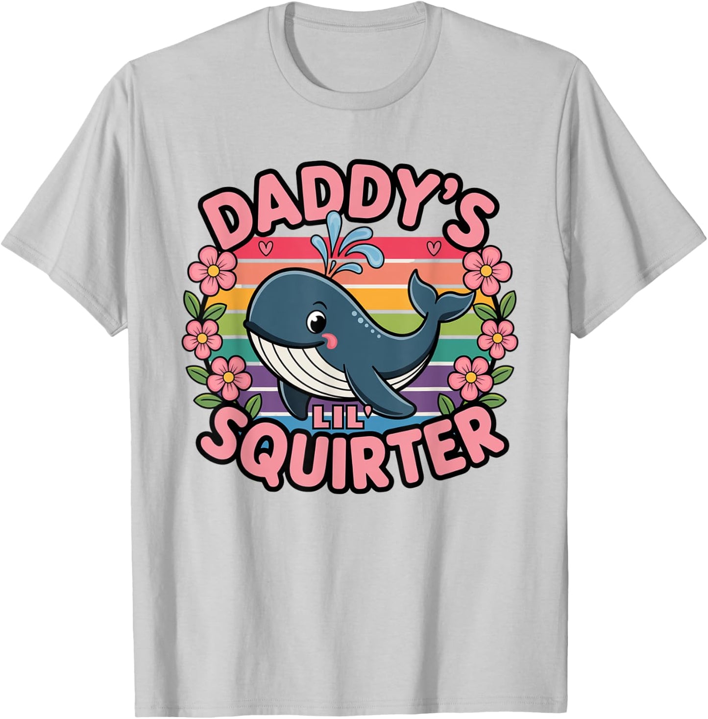 Funny Swap Daddy's Lil' Squirter Embarrassing T-Shirt - T-Shirt | Ash