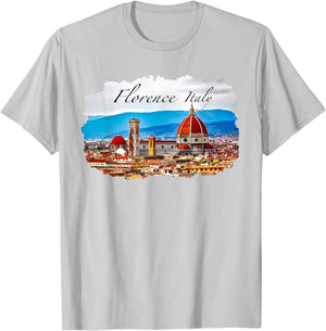 Florence Italy Trip : The Dome, Duomo & Bell Tower T-Shirt - T-Shirt | Ash