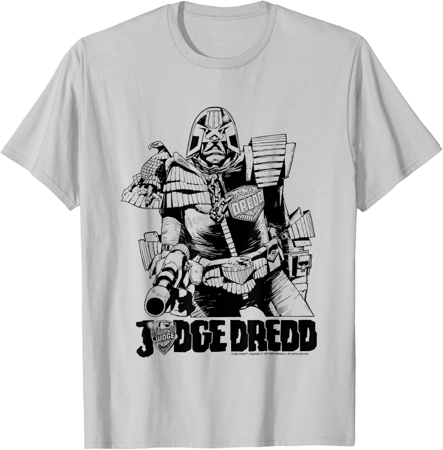 Judge Dredd, Attorney Mike McMahon, Art 2000 AD Comics T-Shirt - T-Shirt | Ash