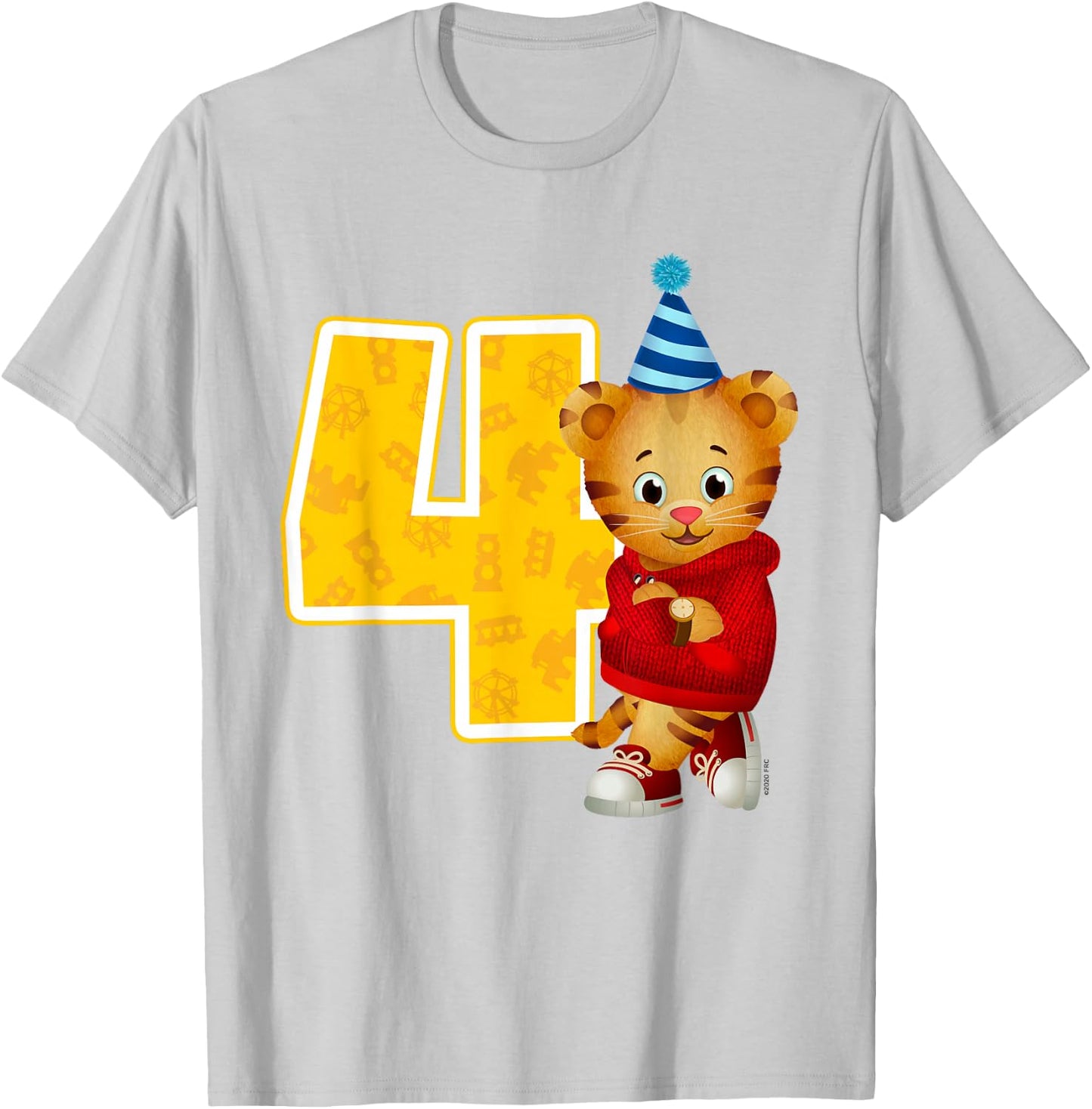 Daniel Tiger's Neighborhood: My 4th Birthday T-Shirt - T-Shirt | Ash