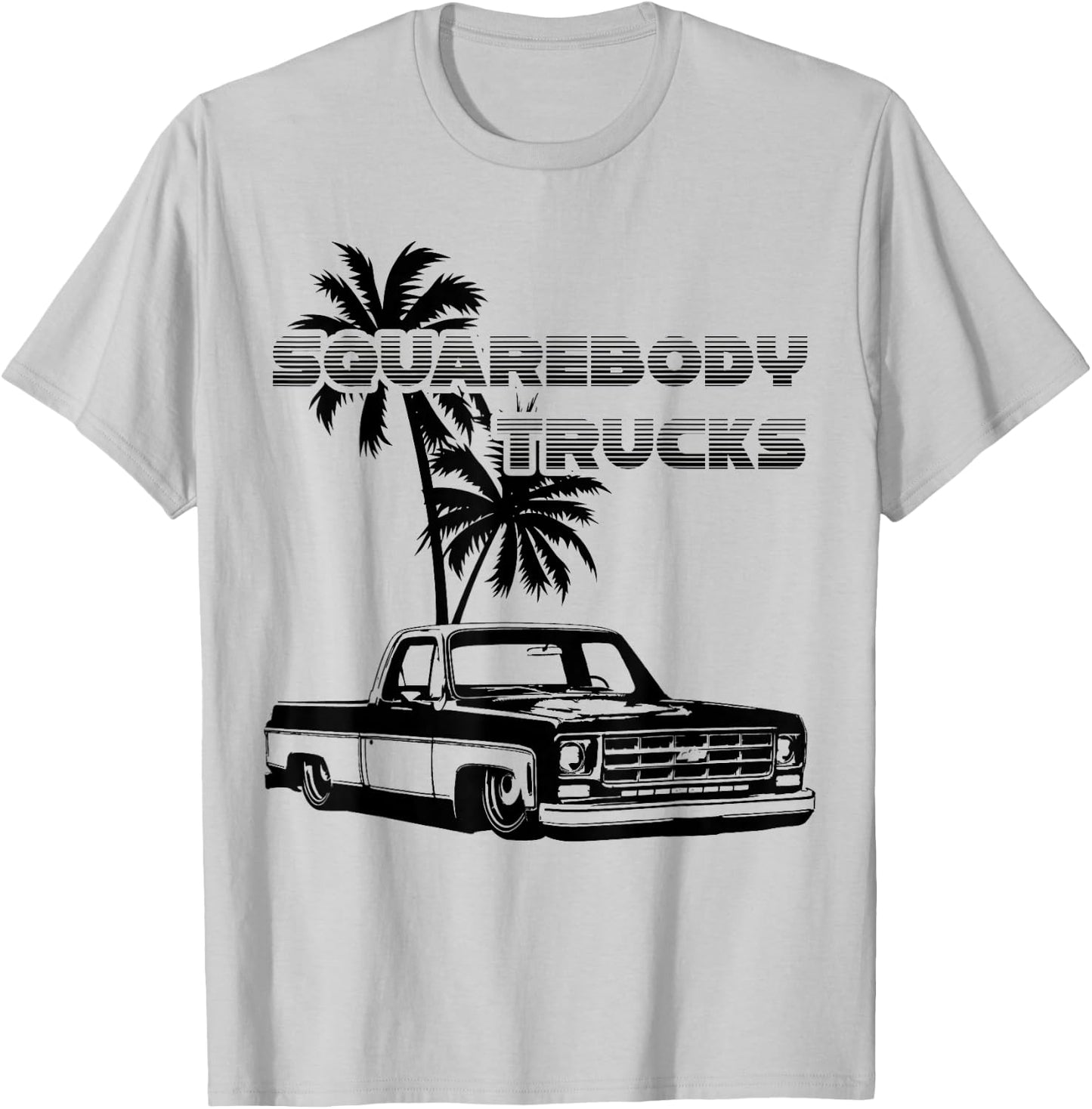 C10,Jimmy,Squarebody Truck,Suburban,Blazer,Silverado,slammed T-Shirt - T-Shirt | Ash