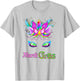 Girls Unicorn Mardi Gras T Shirt, New Orleans Family Parade T-Shirt - T-Shirt | Ash